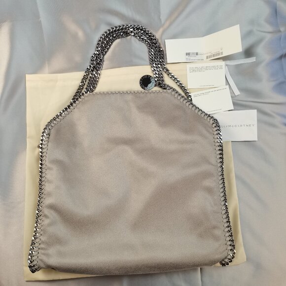 NEW STELLA MCCARTNEY  Falabella  Shoulder Bag Metallic Grey - Picture 3 of 14